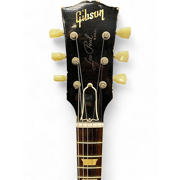 Used Gibson Custom Murphy Lab 1957 Les Paul Darkback Light Agedul  Gold Top Solid Body Electric Guitar