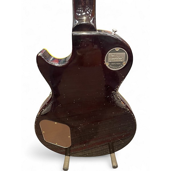 Used Gibson Custom Murphy Lab 1957 Les Paul Darkback Light Agedul  Gold Top Solid Body Electric Guitar