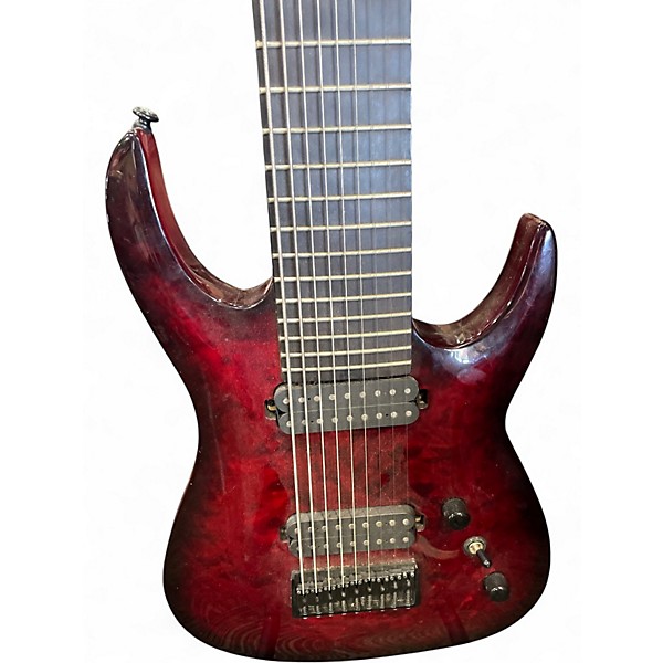 Used Agile Septor Elite 928 Tribal Red Solid Body Electric Guitar