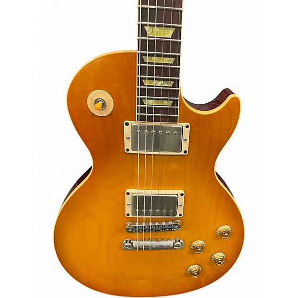 Used 2002 Gibson Les Paul Classic amber Solid Body Electric Guitar