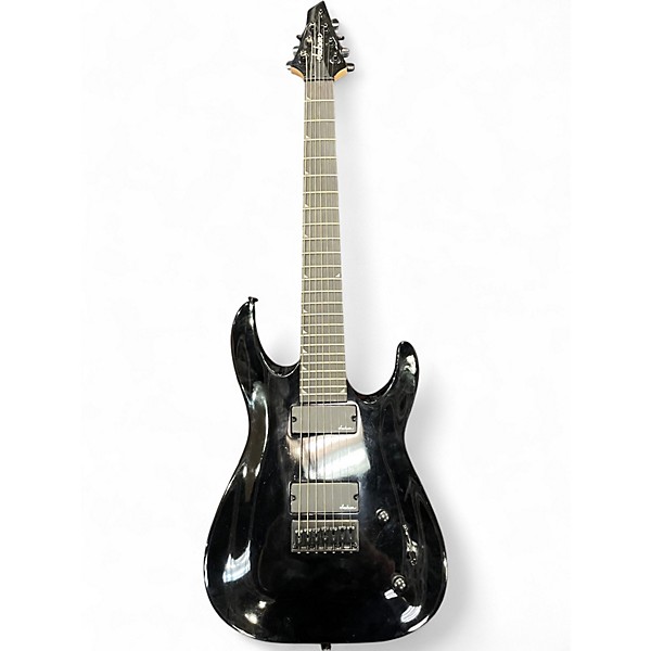 Used Jackson JS22-7 Dinky 7 String Black Solid Body Electric Guitar