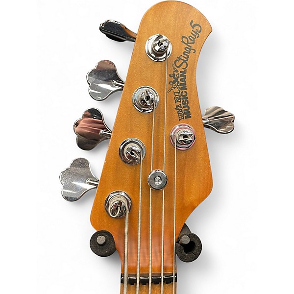 Used Ernie Ball Music Man Stingray 5 String Black Electric Bass Guitar