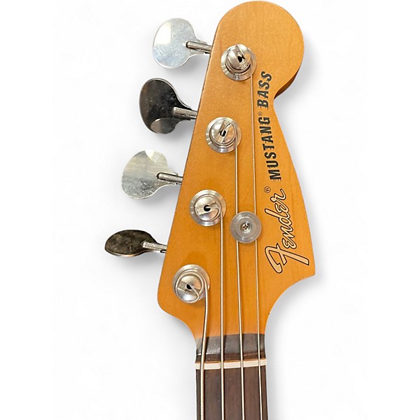 Used Fender JMJ Road Worn Mustang Bass Faded Daphne Blue Electric Bass Guitar