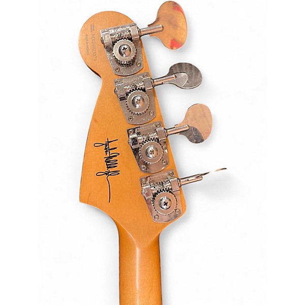 Used Fender JMJ Road Worn Mustang Bass Faded Daphne Blue Electric Bass Guitar