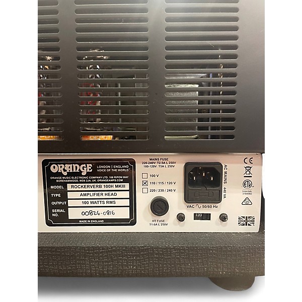 Used Orange Amplifiers Rockerverb 100H MKIII Tube Guitar Amp Head