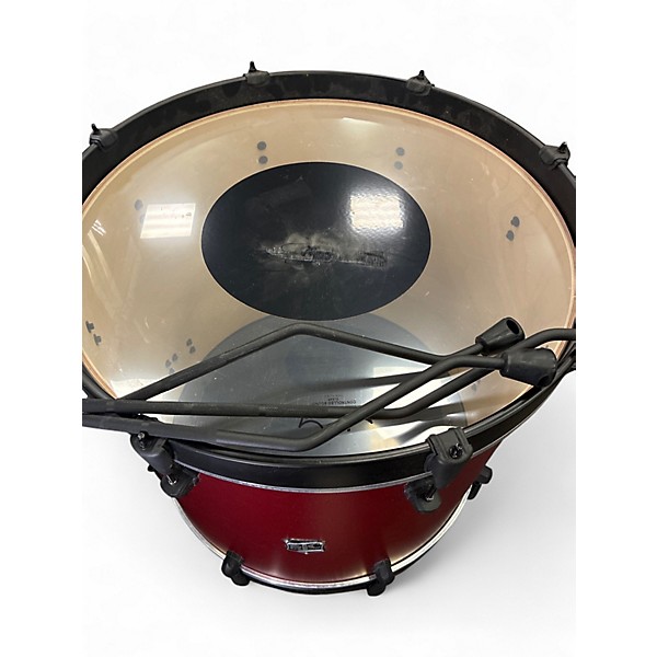 Used SJC Drums 3 Piece Pathfinder Satin Red Drum Kit