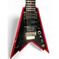 Used Dean DIME RAZORBACK V BLACK WITH RED BEVELS Solid Body Electric Guitar