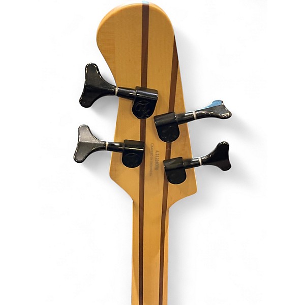 Used Michael Kelly pinnacle 4 Natural Burl Finish Electric Bass Guitar