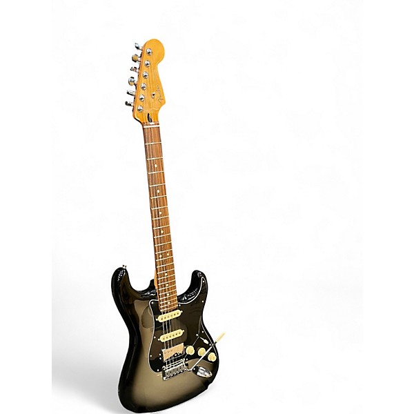 Used 2024 Fender Player Plus Stratocaster HSS Black and Silver Solid Body Electric Guitar