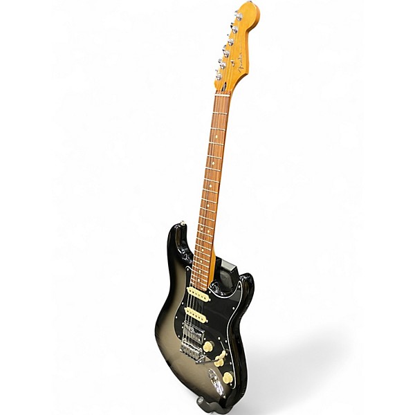 Used 2024 Fender Player Plus Stratocaster HSS Black and Silver Solid Body Electric Guitar