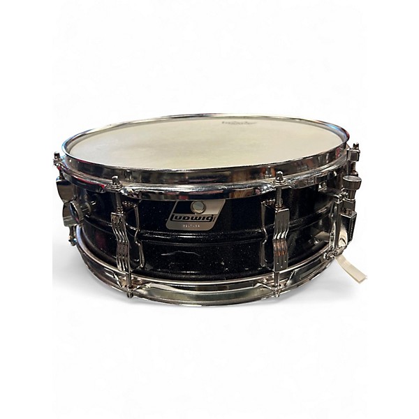 Used Ludwig 14X5 Acrolite Snare BLACK GALAXY Drum
