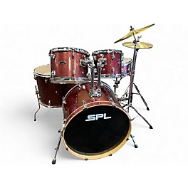 Used SPL 5 Piece Kicker w/ Meinl Cymbals Red Drum Kit