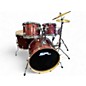 Used SPL 5 Piece Kicker w/ Meinl Cymbals Red Drum Kit thumbnail