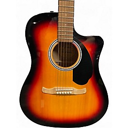 Used Fender FA-125CE 3 Tone Sunburst Acoustic Electric Guitar