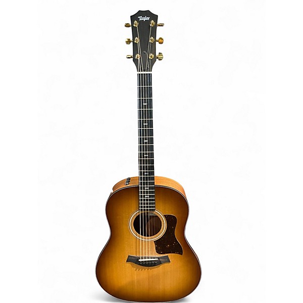 Used Taylor Sunset Blvd 117e SEB Sunset Edgeburst Acoustic Guitar