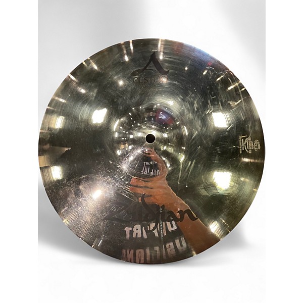 Used Zildjian 14in A Custom Hi Hat Pair Cymbal