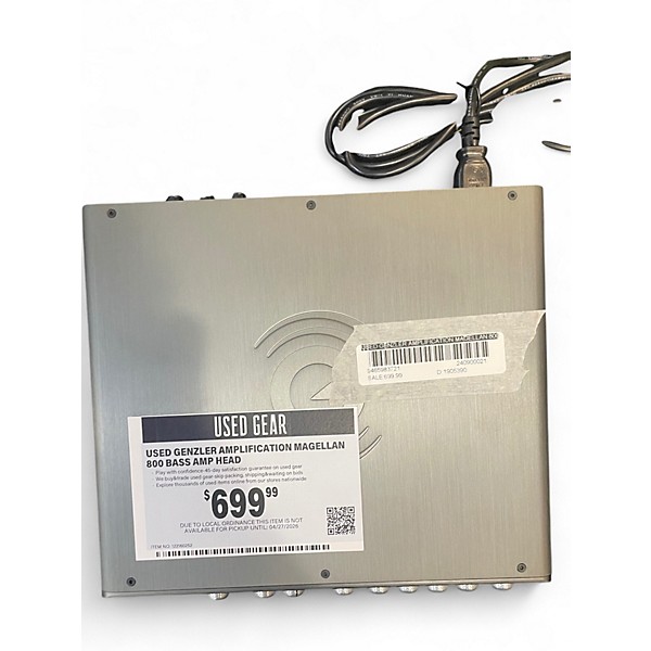 Used Genzler Amplification Magellan 800 Bass Amp Head