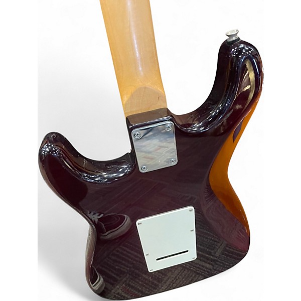 Used Squier MIK Stratocaster Crimson Red Trans Solid Body Electric Guitar