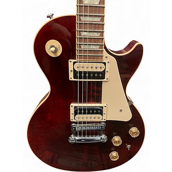 Used 2015 Gibson Les Paul Classic Wine Red Solid Body Electric Guitar