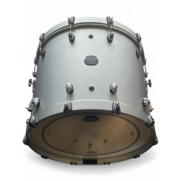 Used Mapex 4 Piece Saturn Evolution Hybrid Iridium Silver Drum Kit