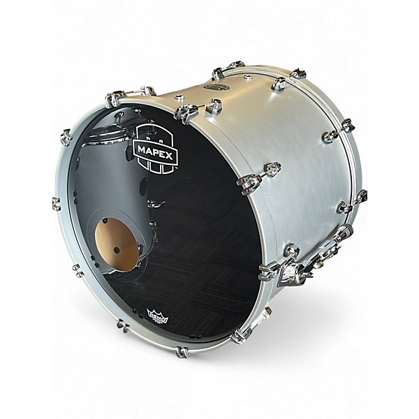 Used Mapex 4 Piece Saturn Evolution Hybrid Iridium Silver Drum Kit