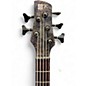 Used 2017 Ibanez SRSC805 Poplar Burl Black Electric Bass Guitar