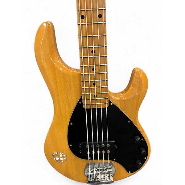 Used Ernie Ball OP Sting Ray Natural Electric Bass Guitar