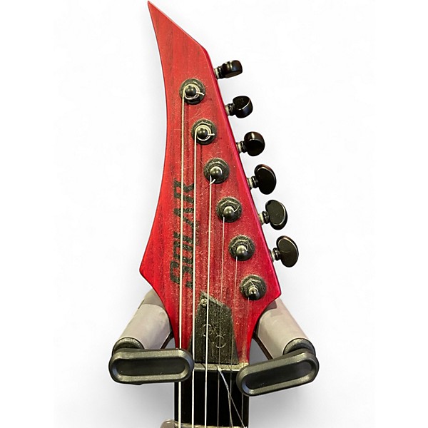Used Solar Guitars V Flat Red Solid Body Electric Guitar