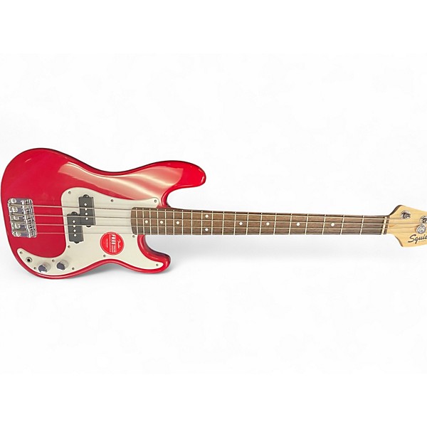 Used Squier MINI PRECISION BASS Dakota Red Electric Bass Guitar