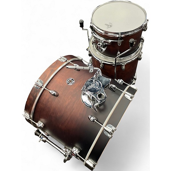 Used Gretsch Drums 3 Piece Catalina Club Series Trans Brown Drum Kit