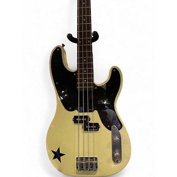 Used Squier Mike Dirnt Signature Precision Bass Alpine White Electric Bass Guitar
