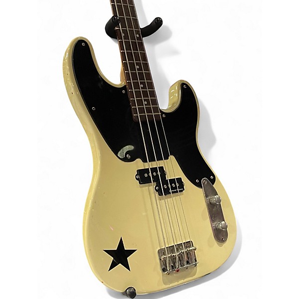 Used Squier Mike Dirnt Signature Precision Bass Alpine White Electric Bass Guitar