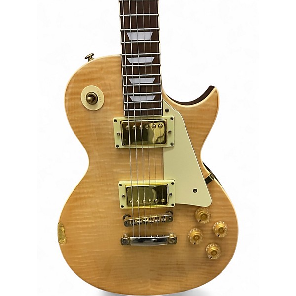 Used Kansas ESC8-N LP Honey Blonde Solid Body Electric Guitar