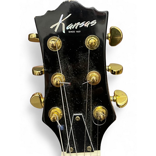 Used Kansas ESC8-N LP Honey Blonde Solid Body Electric Guitar