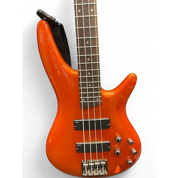 Used Ibanez SR300 Metallic Orange Electric Bass Guitar