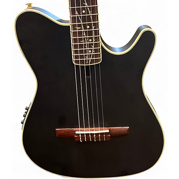 Used Ibanez TOD10N Black Classical Acoustic Electric Guitar