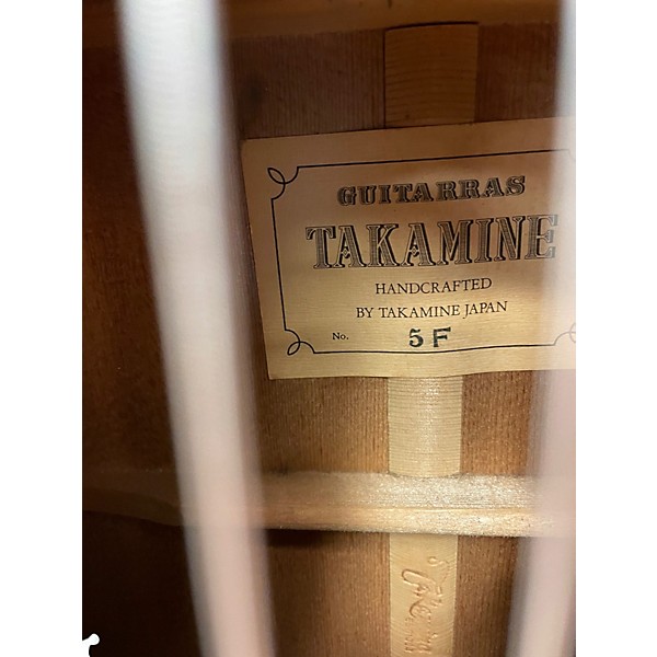 Used Takamine 5F Flamenco Natural Flamenco Guitar
