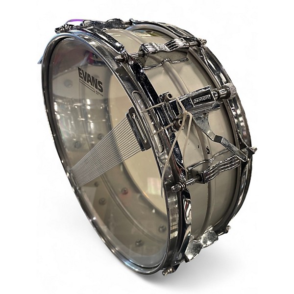 Used Ludwig 5.5X14 Acrolite Snare Silver Drum