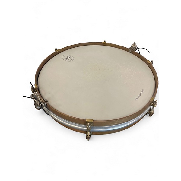 Used A&F Drum Co 14in Brass Pancake Snare Brass Drum