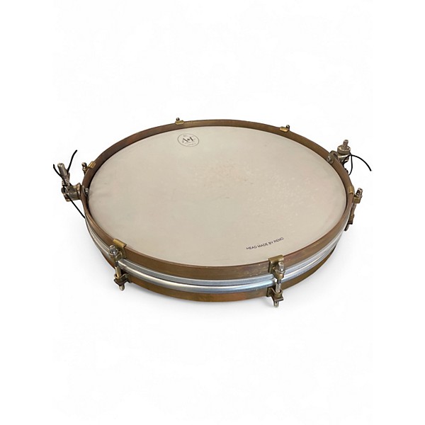 Used A&F Drum Co 14in Brass Pancake Snare Brass Drum