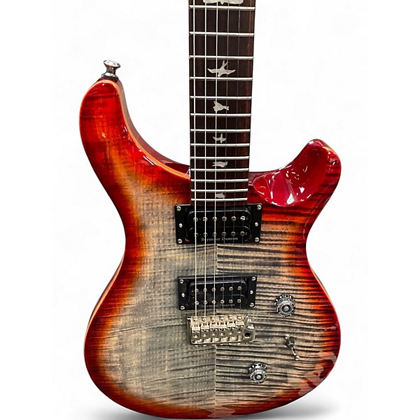 Used PRS SE Custom 24 CHARCOAL CHERRY BURST Solid Body Electric Guitar