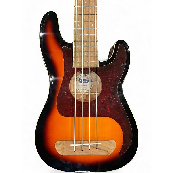 Used Fender fullerton seriesbass uke 2 Color Sunburst Ukulele