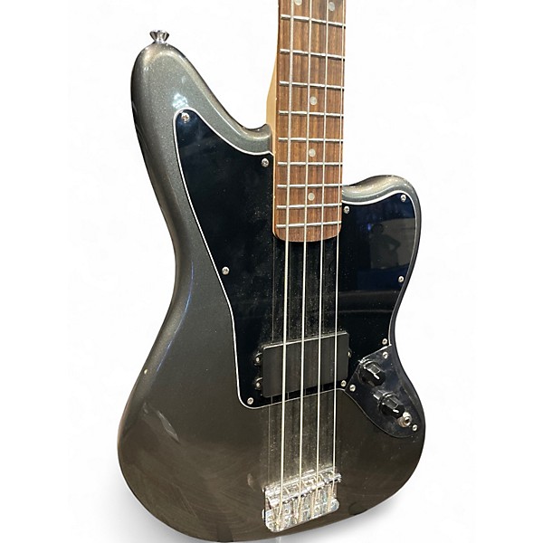 Used Squier affinity jaguar bass Charcoal Frost Electric Bass Guitar