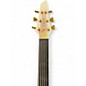 Used Carvin LB-76F 6-String Fretless White Gold Electric Bass Guitar