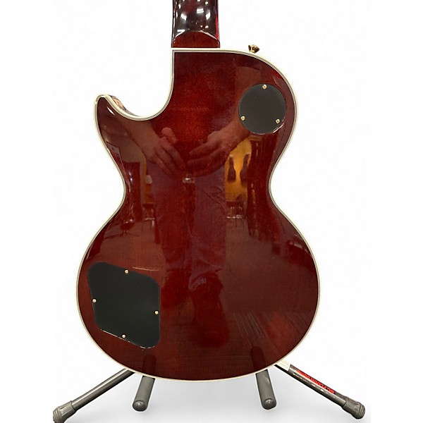 Used 2025 Epiphone Les Paul Custom Figured 3 Color Sunburst Solid Body Electric Guitar