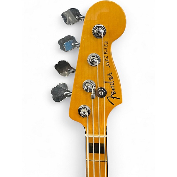 Used Fender American Ultra Jazz Bass COBRA BLUE Electric Bass Guitar