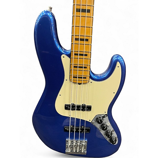 Used Fender American Ultra Jazz Bass COBRA BLUE Electric Bass Guitar