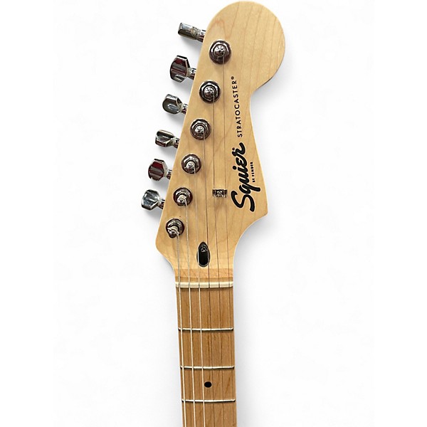 Used Squier SONIC STRATOCASTER Black Solid Body Electric Guitar