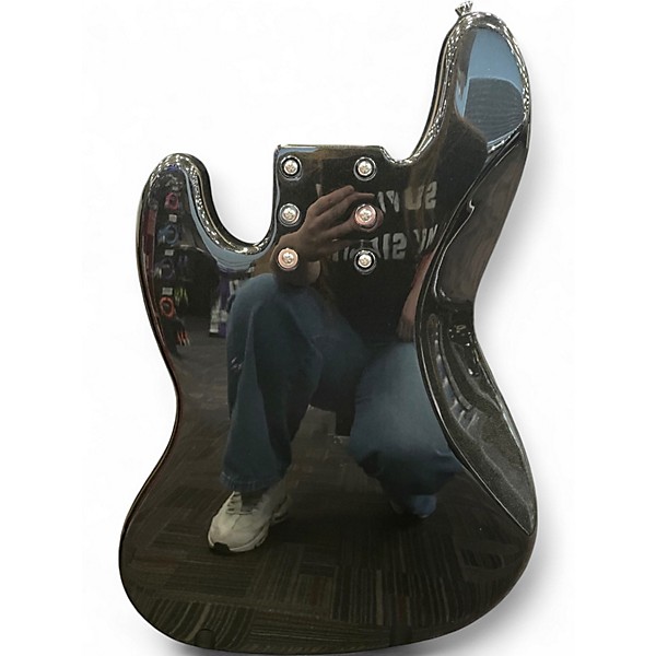 Used Squier Affinity Jazz Bass VI Metallic Black Electric Bass Guitar