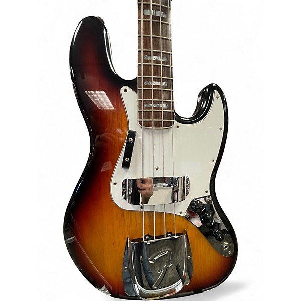 Used Fender 75 REISSUE JAZZ BASS 3 Color Sunburst Electric Bass Guitar